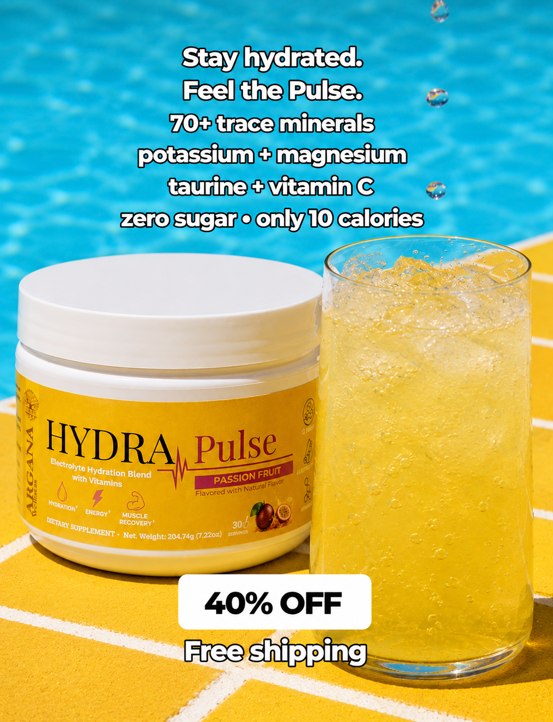 Hydra Pulse - Electrolyte Hydration Blend - Passion Fruit