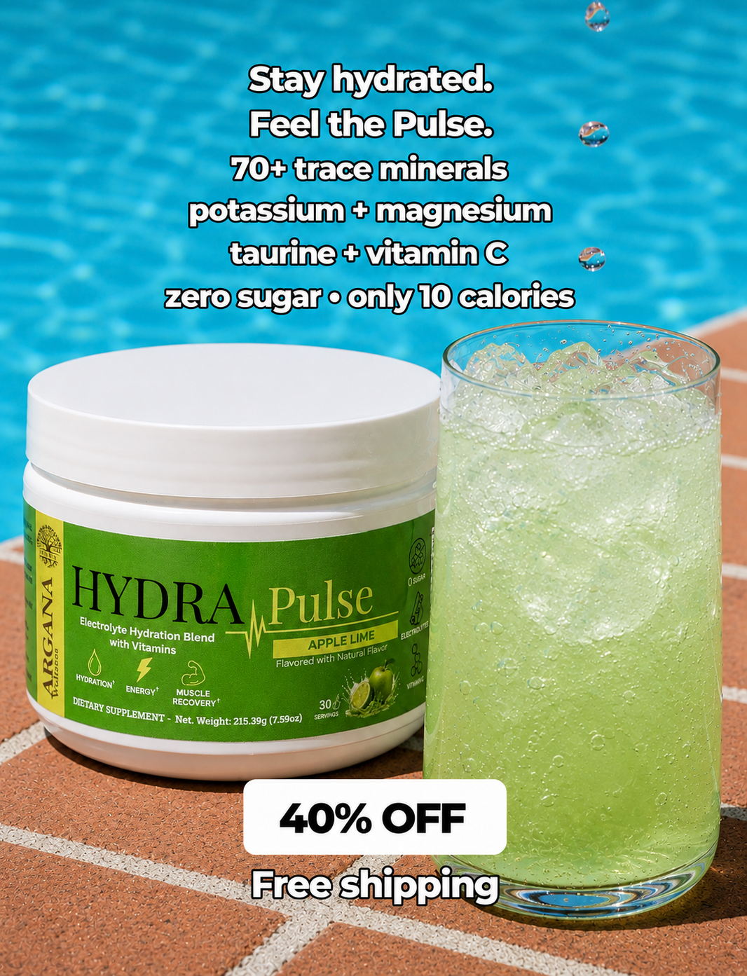 Hydra Pulse - Electrolyte Hydration Blend - Apple Lime