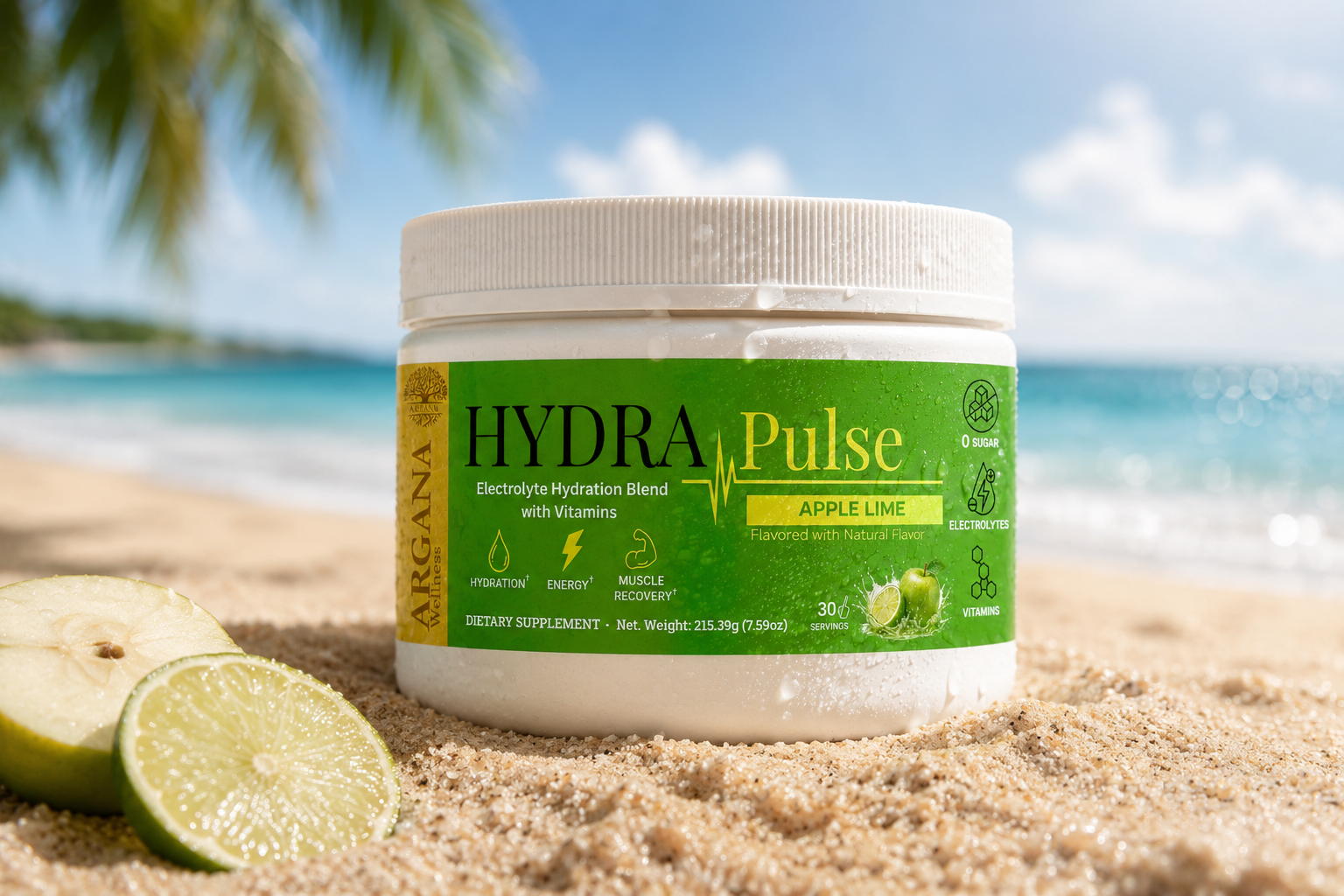 Hydra Pulse - Electrolyte Hydration Blend - Apple Lime