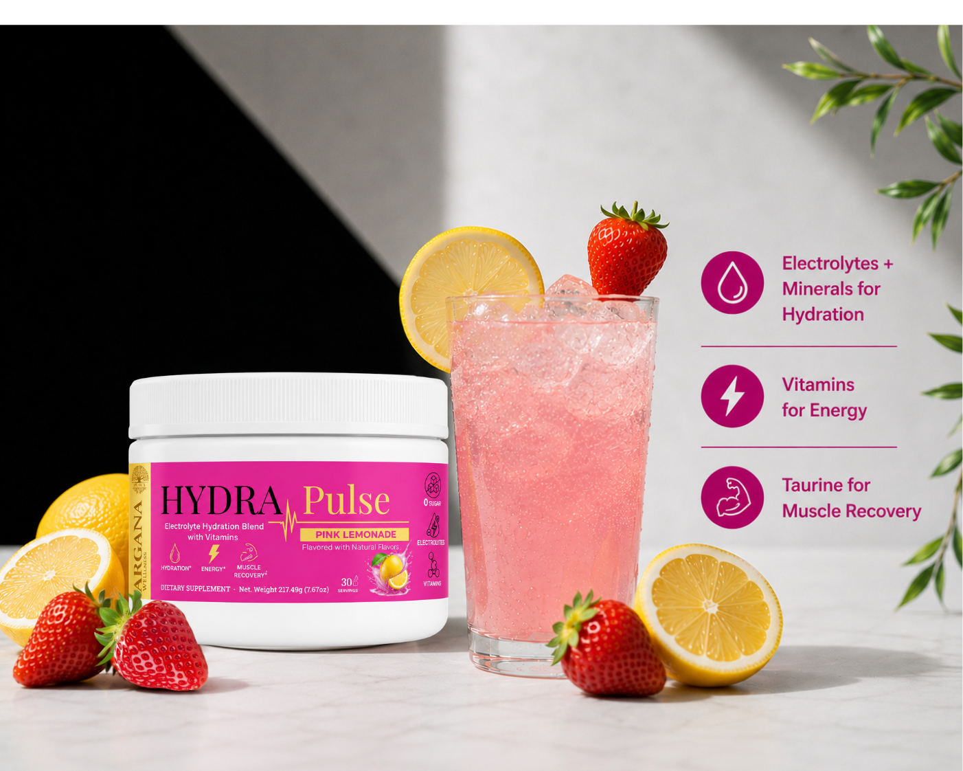 Hydra Pulse - Electrolyte Hydration Blend - Pink Lemonade